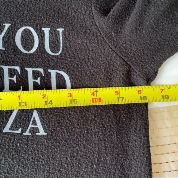 WILDFOX Cooking Rule Order Pizza Black Sweatshirt - Picture 8 of 9